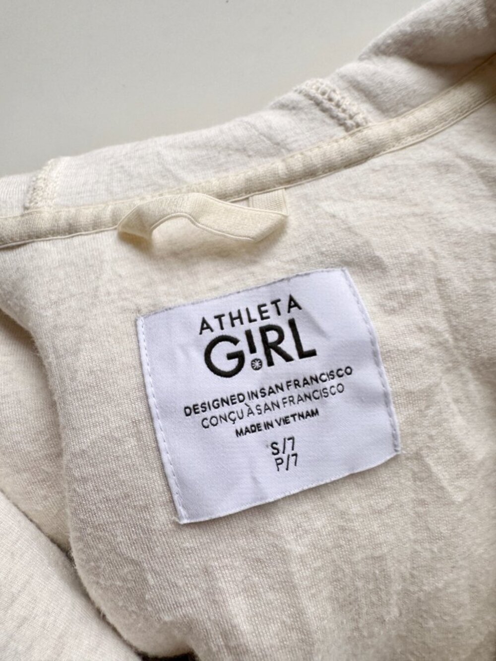 Girls' ATHLETA GIRL So Snug Ivory Sherpa Fleece Full Zip Hoodie, Size S/7 - Picture 11 of 14